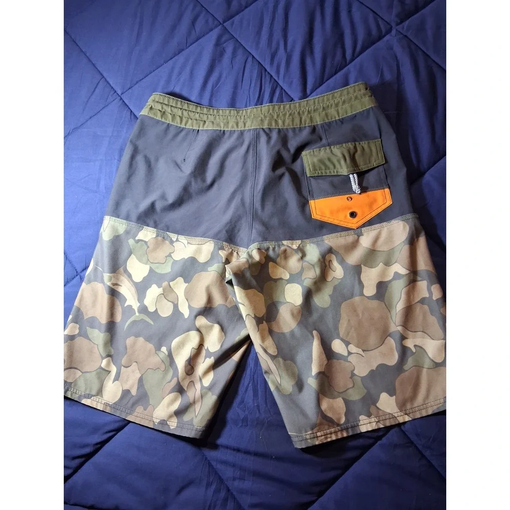 Salty‎ Crew Mens Current Camo S Board Shorts Charcoal Green Camouflage Size 32